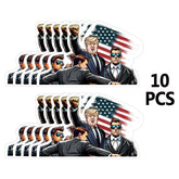 YINENA 100 Pcs I'll Be Back Stickers Funny Trump Sticker Trump 2024 Sticker Trump Funny Decal Trump Accessories Campaign Parody Sticker for Car Motorcycle Helmets Laptop Windshield Bumper Decor 2x3 In